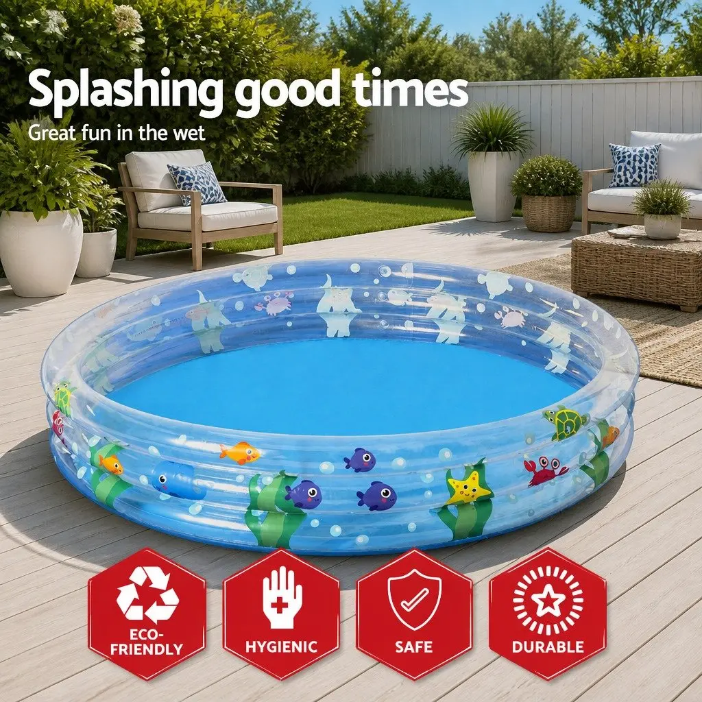 Inflatable Round Pool for Family Fun