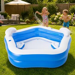 Durable Kids Inflatable Above Ground Pool with Comfort Features