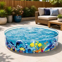 Sturdy Kids Round Above Ground Swimming Pool 183cm