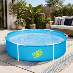 Durable Kids Round Swimming Pool 152cm Steel Frame