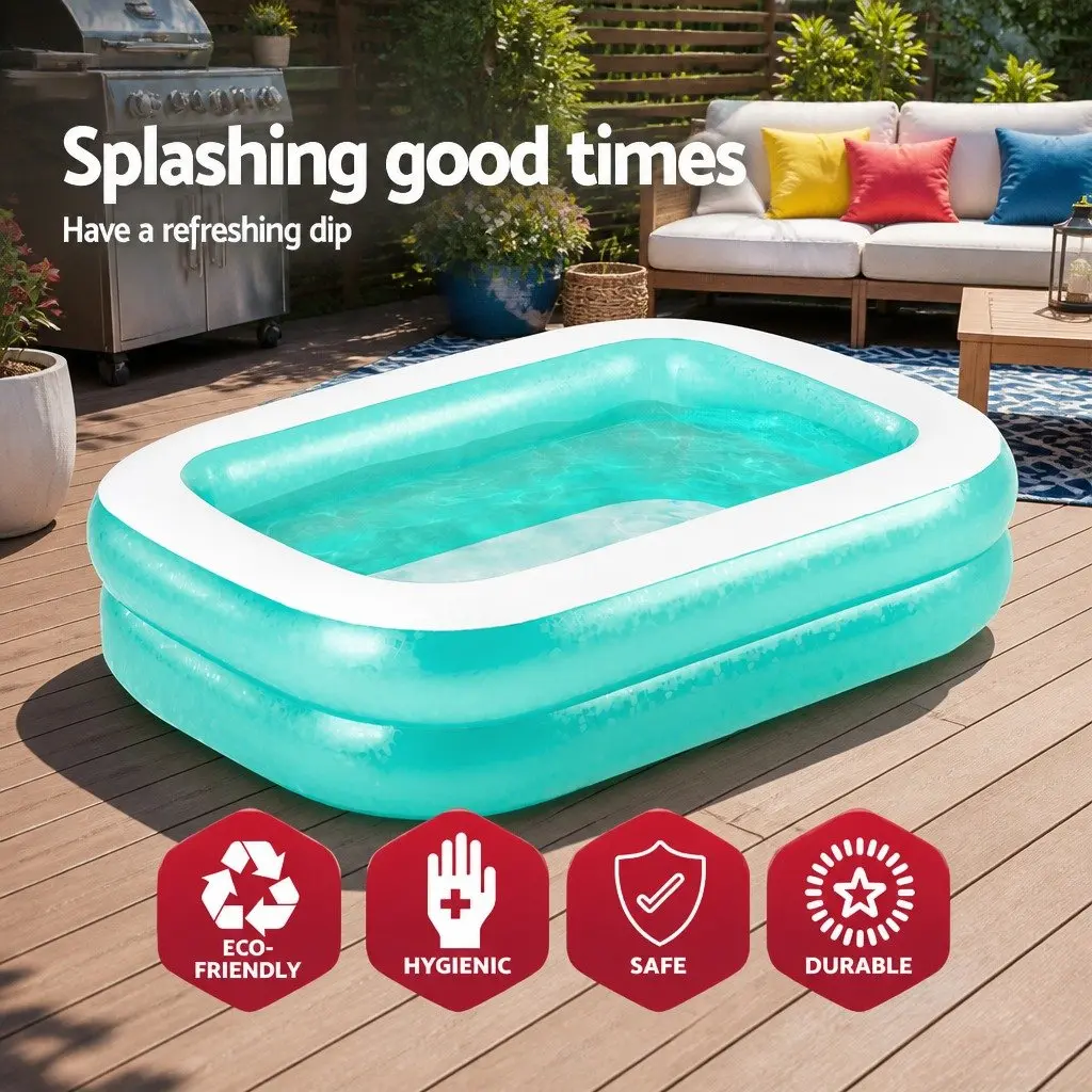 Inflatable Kids Swimming Pool 200x146x48cm