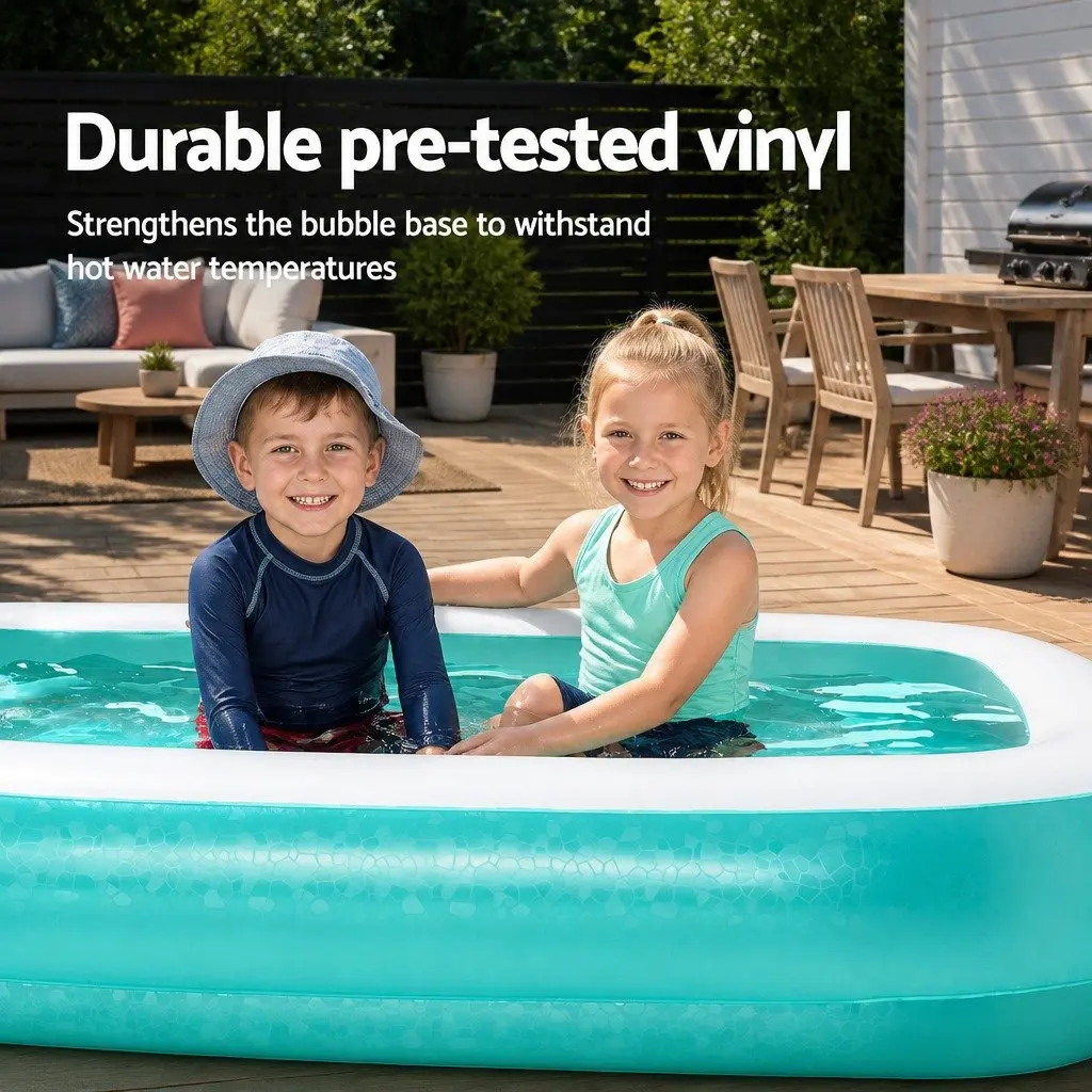 Inflatable Kids Swimming Pool 200x146x48cm