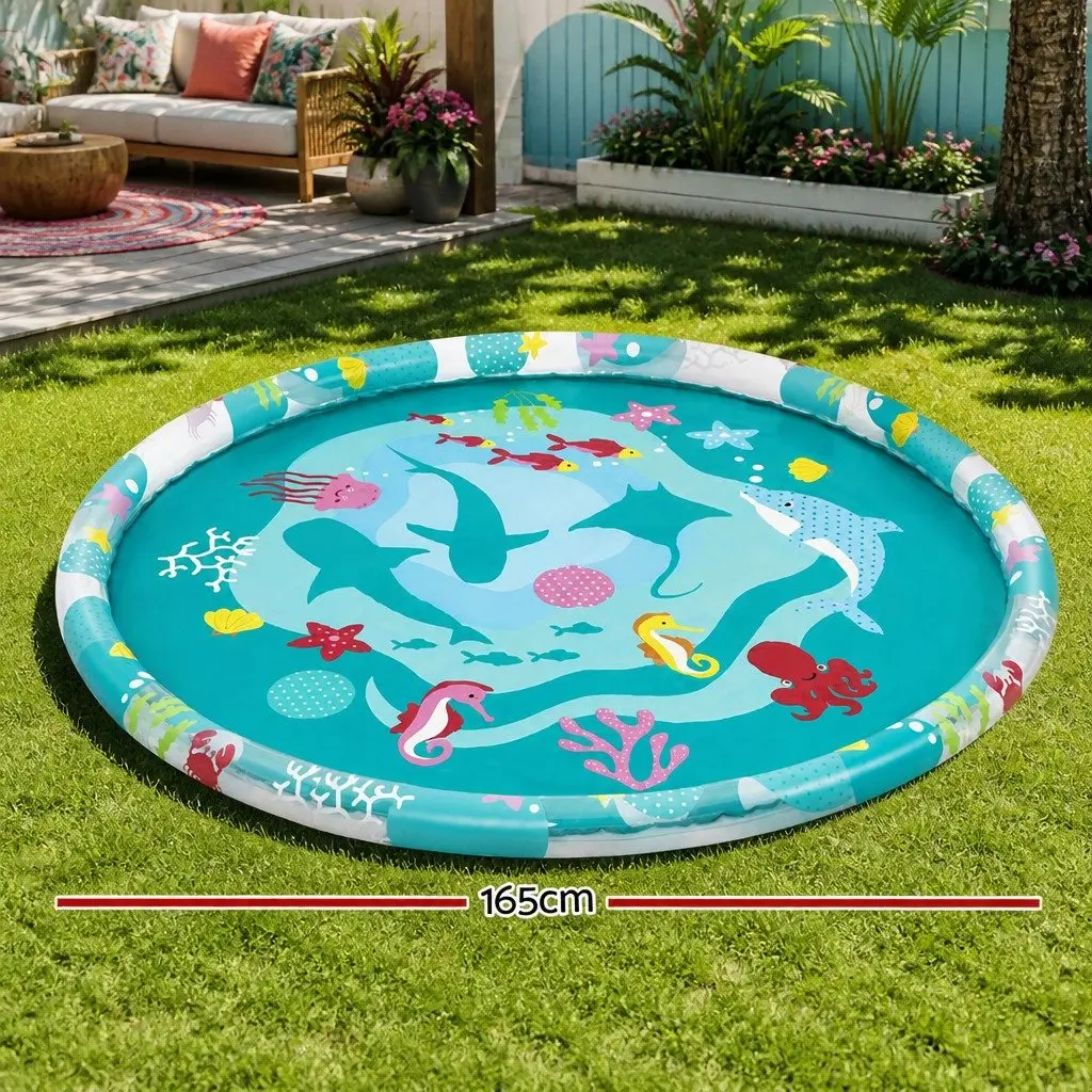 Inflatable Splash Pad for Kids, 165cm