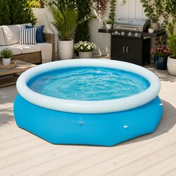 Durable Above Ground Round Inflatable Pool 305cm x 76cm