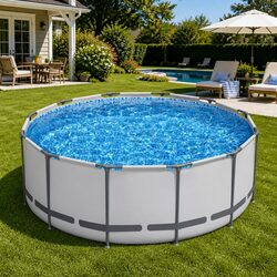 Durable Above Ground Swimming Pool with Steel Frame