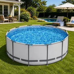 Durable Above Ground Swimming Pool with Steel Frame