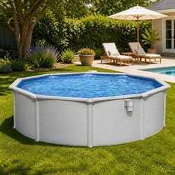 Durable Steel Frame Round Swimming Pool 457cm