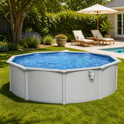 Durable Steel Frame Round Swimming Pool 457cm