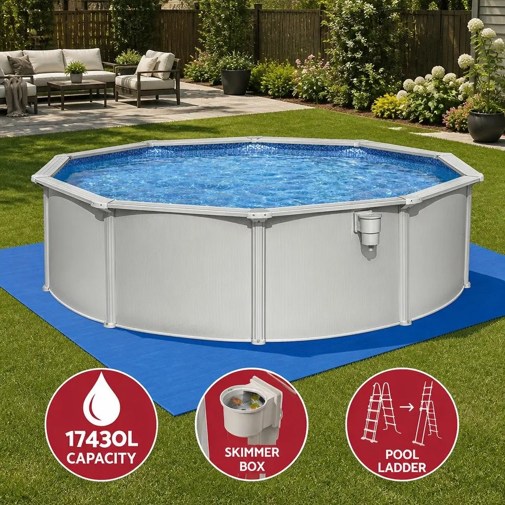 Steel Frame Round Swimming Pool 457cm