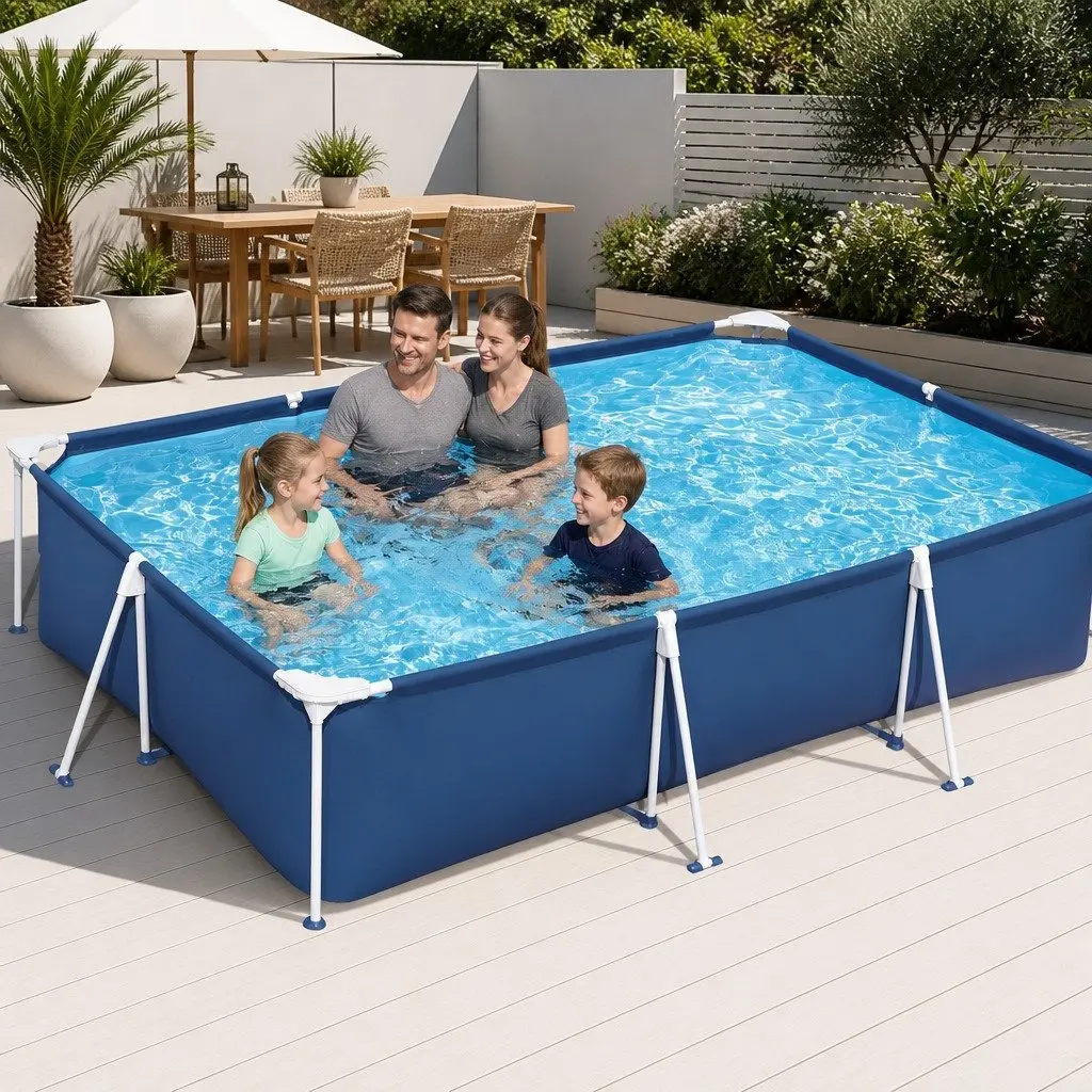 300x201x66cm Above Ground Steel Frame Pool