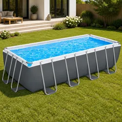 Steel Frame Above Ground Swimming Pool 488x244cm