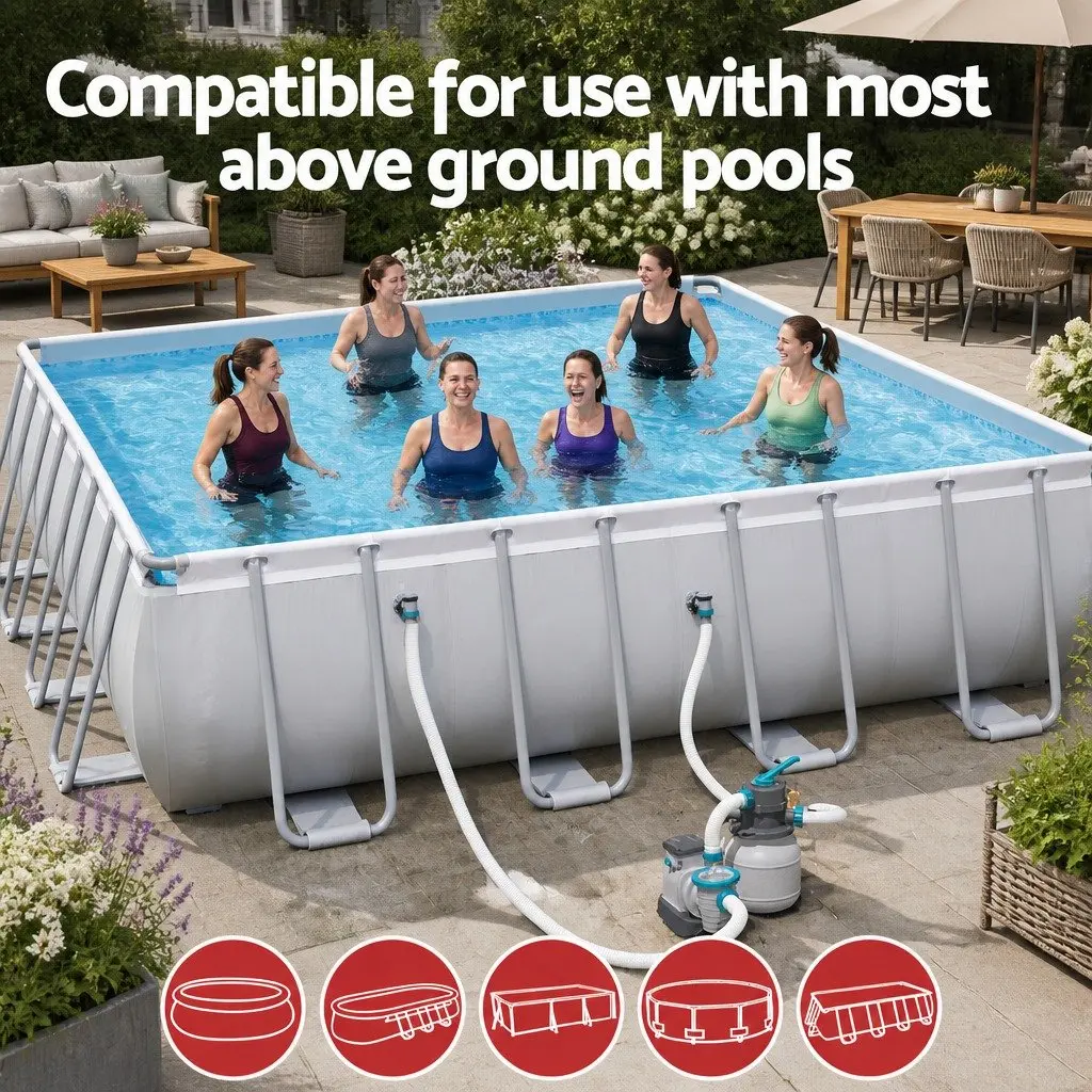 1500GPH Pool Sand Filter Pump for Above Ground Use