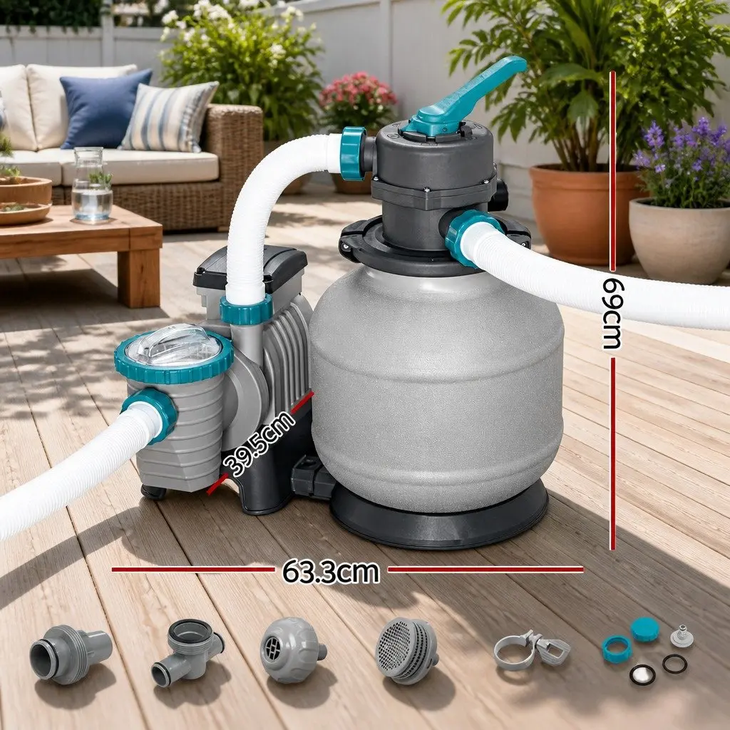 Above Ground Pool Sand Filter Pump 2200GPH Flowclear