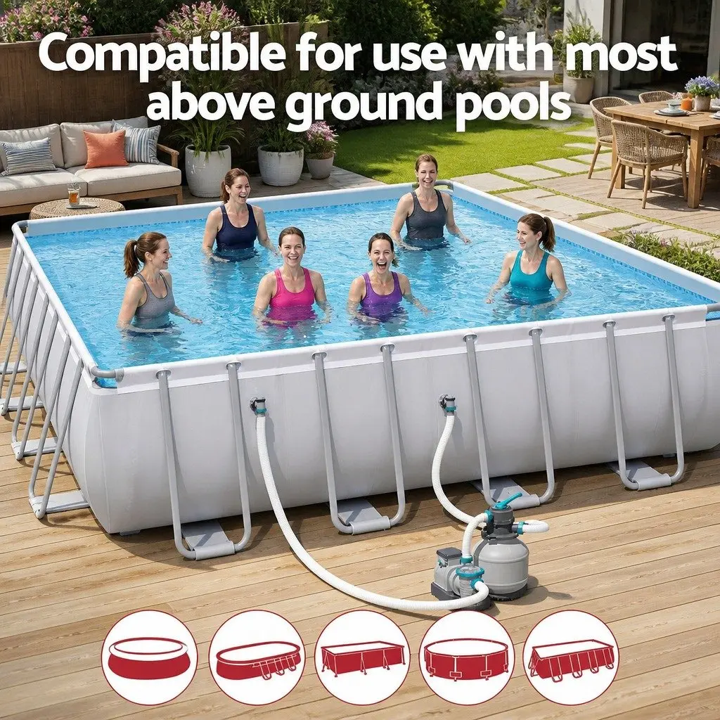 Above Ground Pool Sand Filter Pump 2200GPH Flowclear