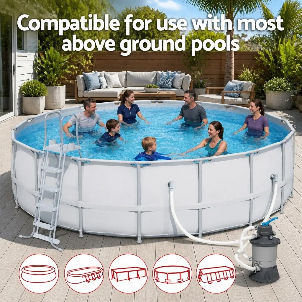 800GPH Sand Filter Pump System for Pools