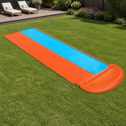 Dual Lane Inflatable Water Slide for Kids 4.88m Backyard Fun
