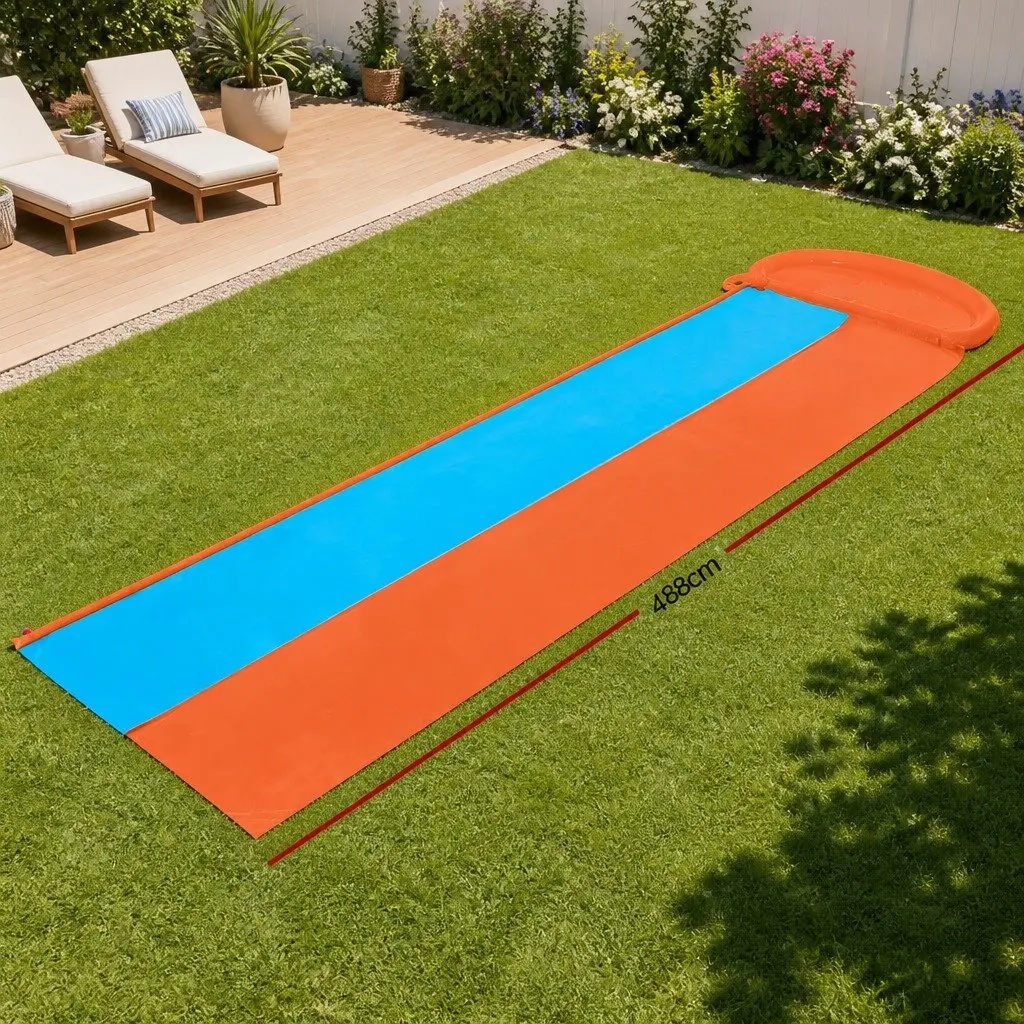 Inflatable Water Slide Pre-Tested Vinyl 4.88m Orange