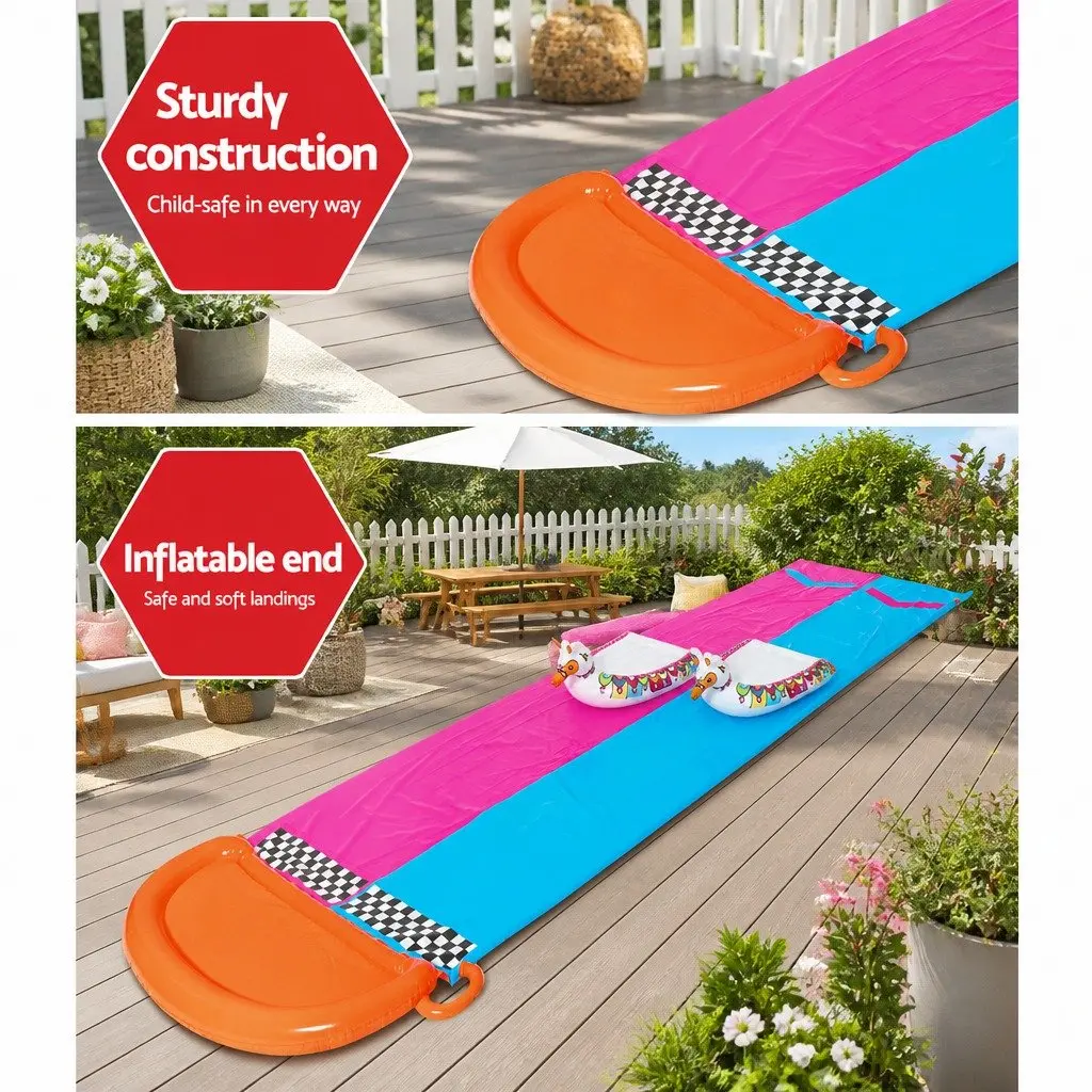 Double Lane Inflatable Water Slide for Kids
