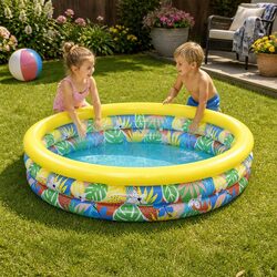 Colorful Inflatable Kids Play Pool 1.68m