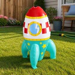 Space-Themed Water Sprinkler for Kids Outdoor Fun