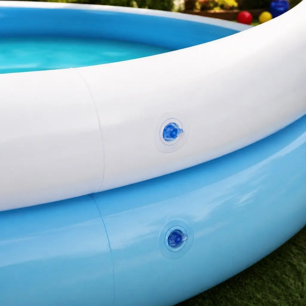 Sharktastic Sprinkler Play Pool 1.63m x 1.27m x 92cm Inflatable Kids Water Toy