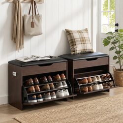 Durable Shoe Bench with Lift-Up Seat for Storage