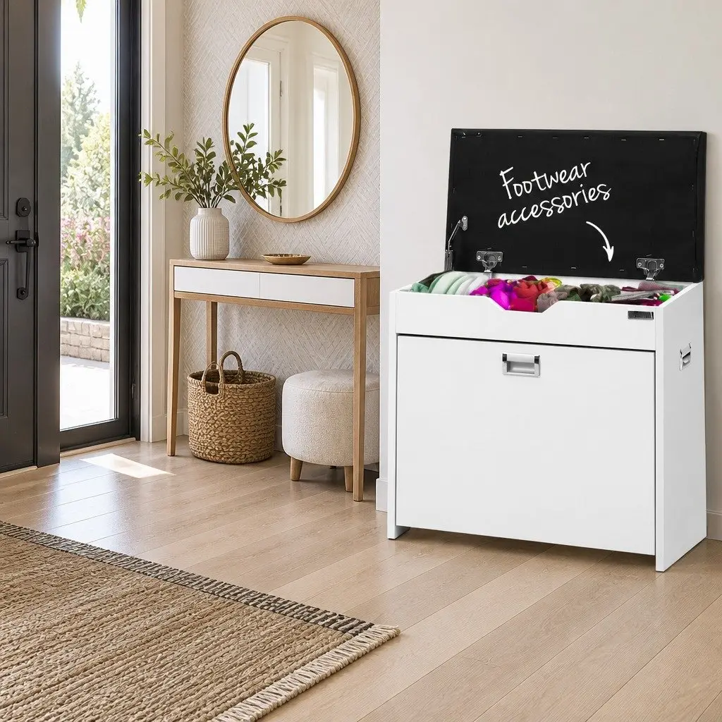 Shoe Rack Cabinet Bench with 3-Tier Storage