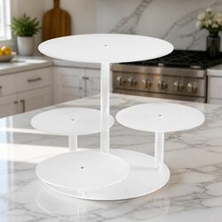 Elegant 5 Tier Round Cake Stand for Events & Weddings