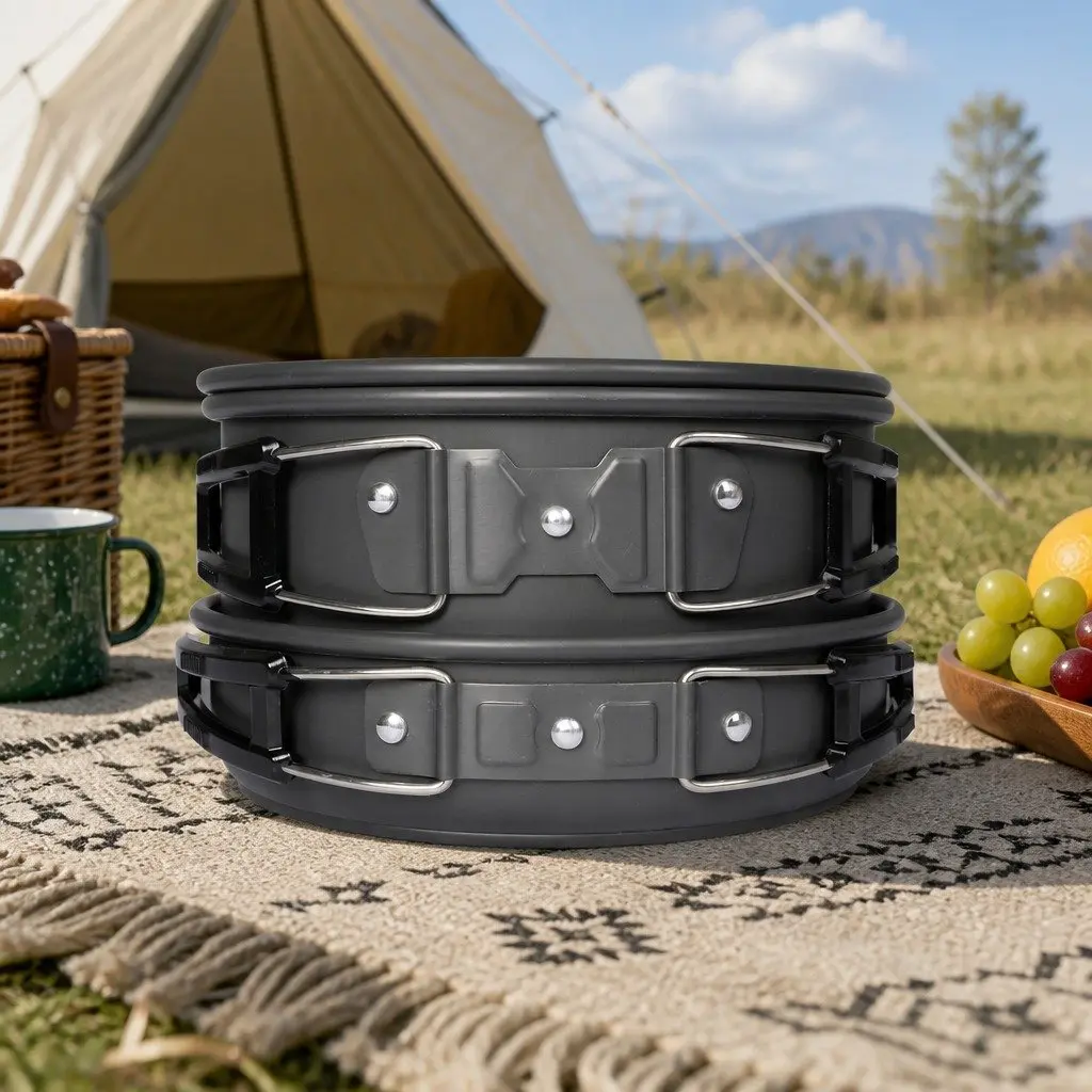 16-Piece Camping Cookware Set for Outdoor Cooking