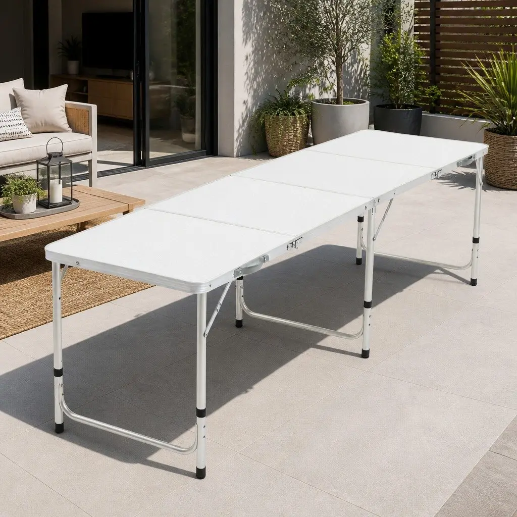240CM Aluminium Folding Camping Table for Outdoor Use