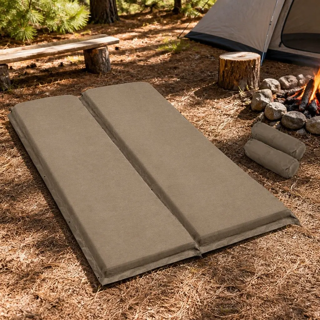 Self Inflating Double Sleeping Mat for Camping