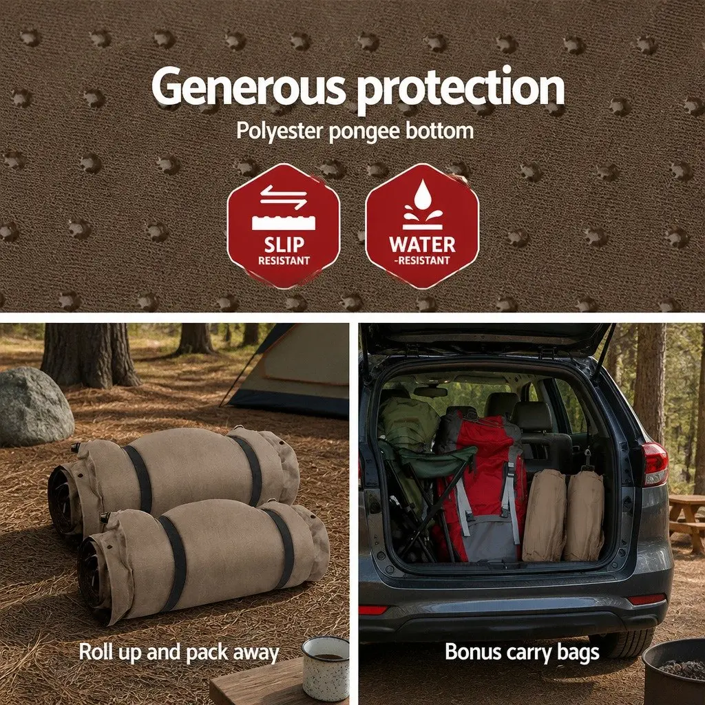 Self Inflating Double Sleeping Mat for Camping
