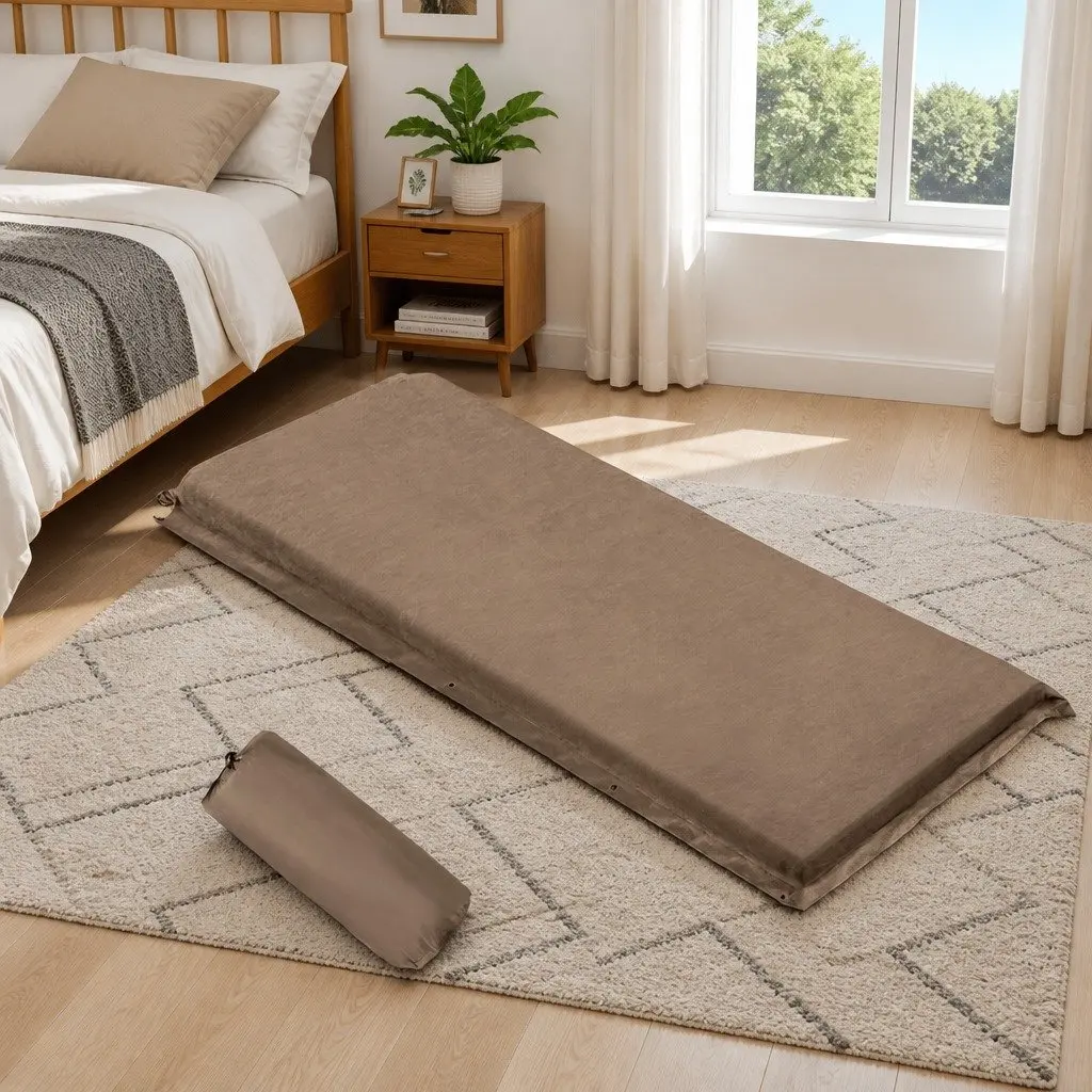 Self-Inflating Camping Mattress in Coffee