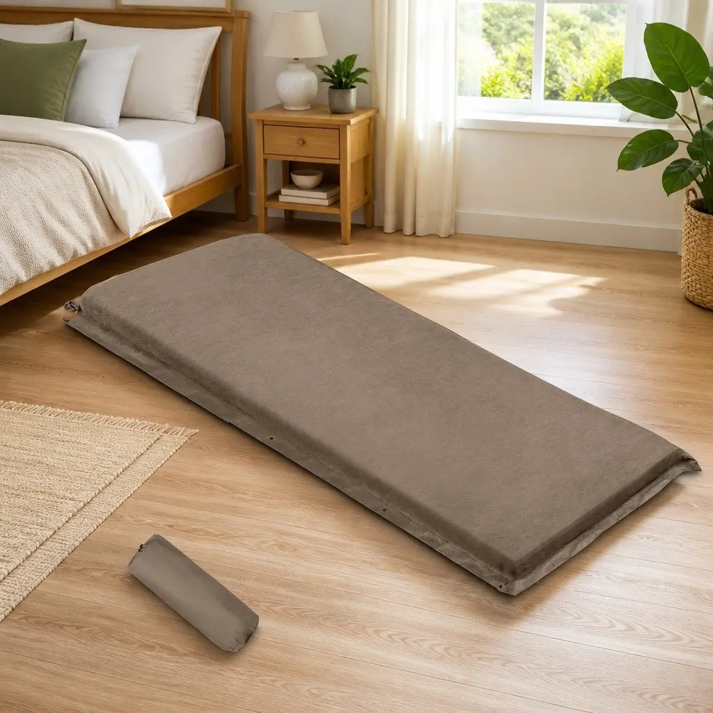Self-Inflating Camping Mattress in Coffee
