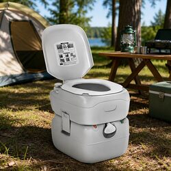 Durable Portable Camping Toilet 22L Outdoor Flush Unit