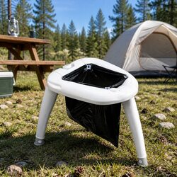Durable Portable Folding Camping Toilet for Outdoor Use