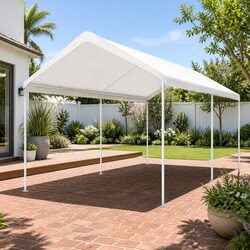 Heavy-Duty 3x6m Carport Steel Canopy for Outdoor Use