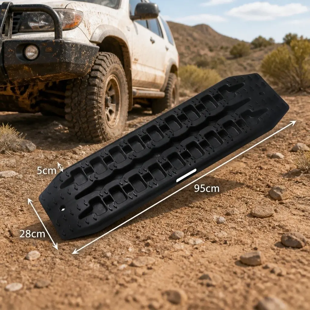 Recovery Tracks Boards Industrial Grade Reinforced Nylon 95cm Black 2 Piece