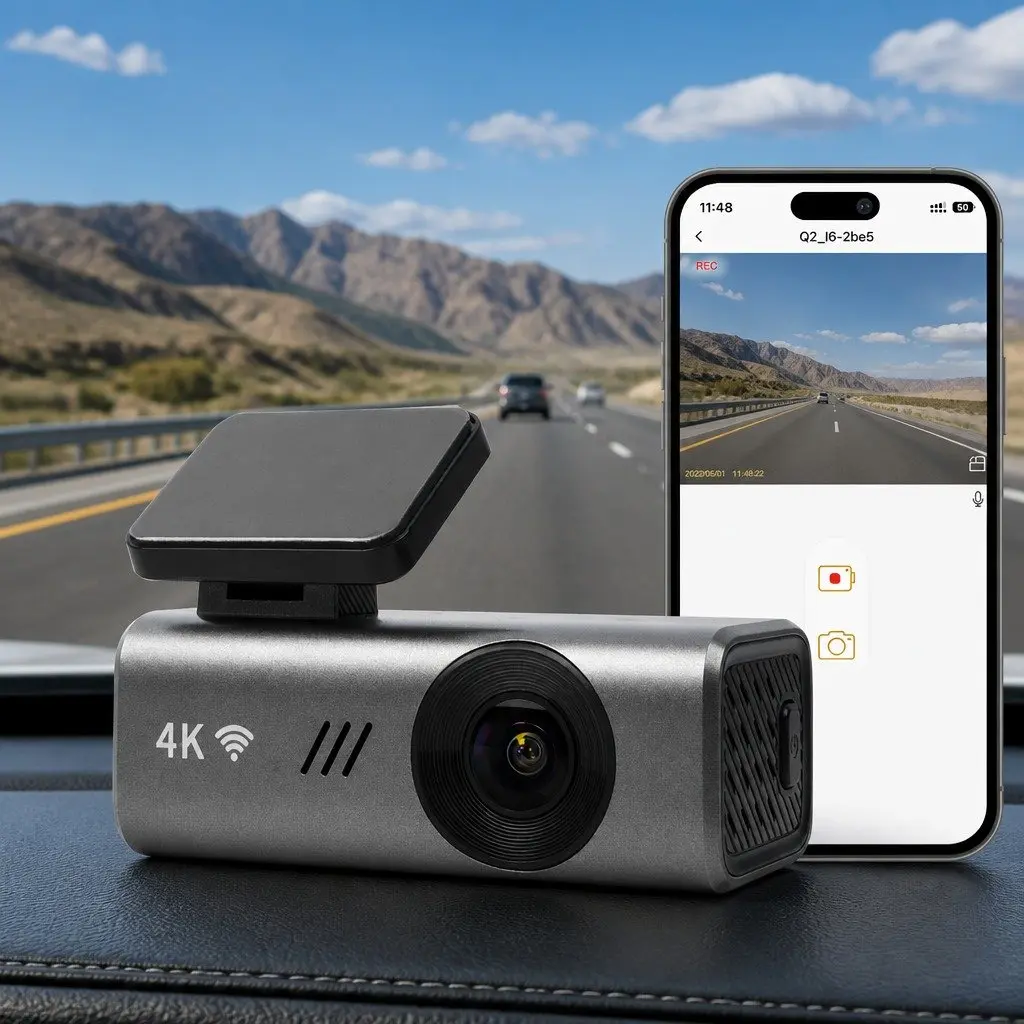 4K WiFi Dash Camera with Night Vision