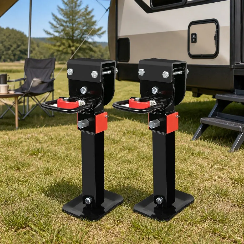 Caravan Stabiliser Legs 2X 410-545mm Drop Down Corner Trailer RV Camper Van