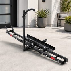 Heavy-Duty Adjustable Motorcycle Carrier Rack Ramp