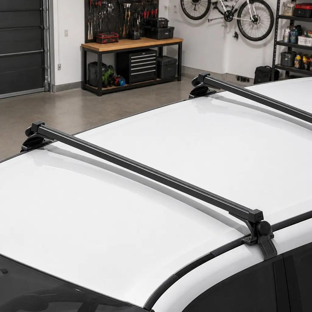 Car Roof Rack Aluminium 145cm Black