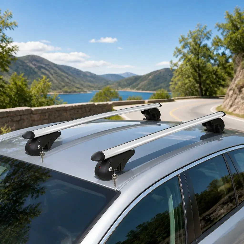 Car Roof Rack Cross Bar Aluminium 108cm Silver