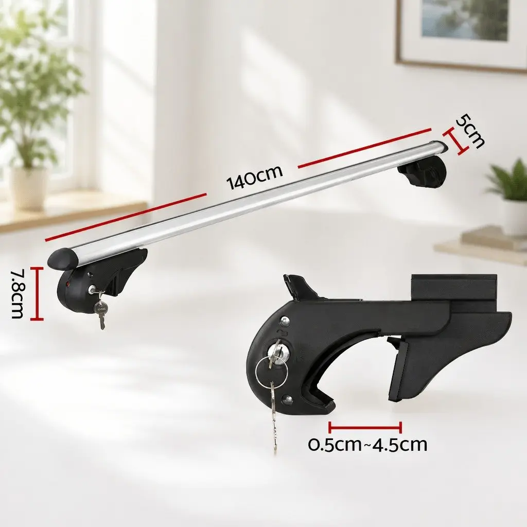 Car Roof Rack Aluminium 123cm Silver