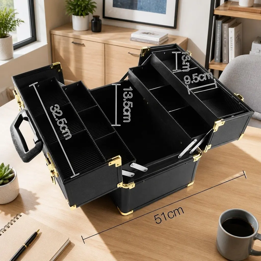 Professional Makeup Case with Organised Storage