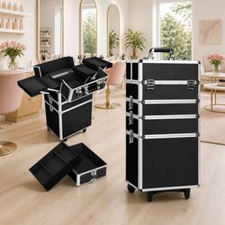 Durable Makeup Case Trolley for Cosmetics Organization
