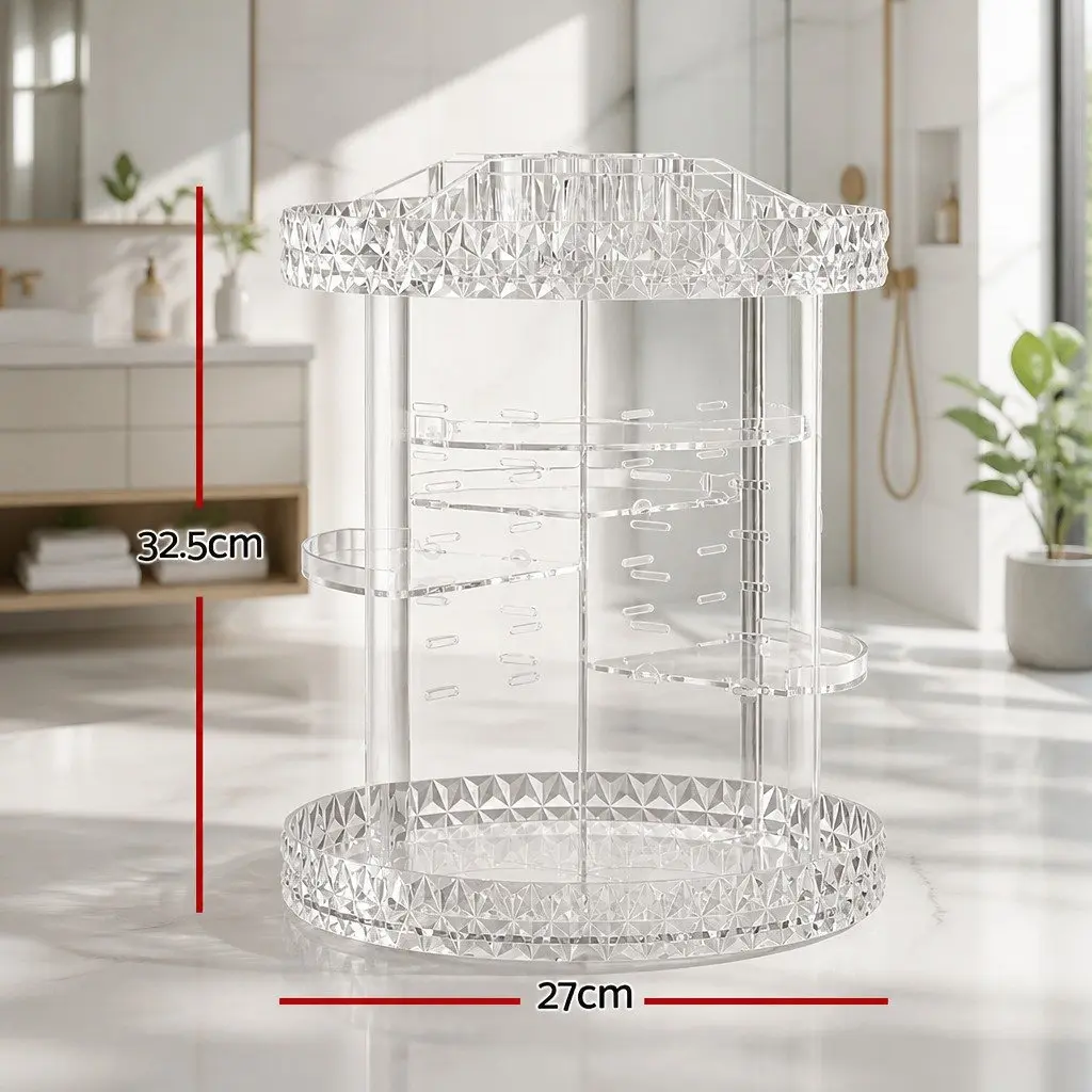 Acrylic Rotating Makeup Organizer for Easy Access