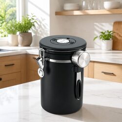 Premium Stainless Steel Coffee Bean Storage Canister 1.8L