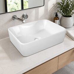 Premium White Ceramic Basin Vanity Sink 48x38cm