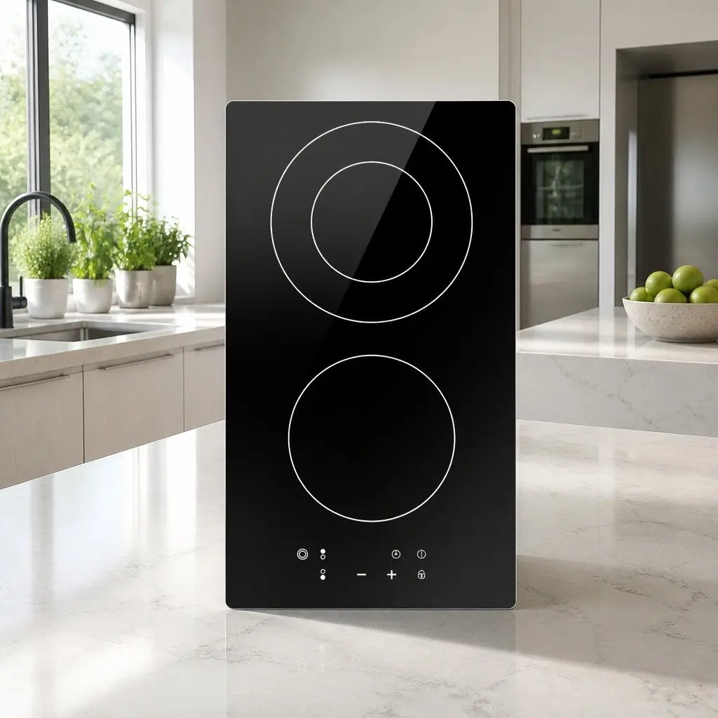 30cm Black Electric Ceramic Cooktop with Touch Control